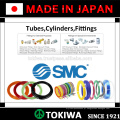 Tubo aprovado ISO, cilindro, acessórios para uma vida útil mais longa. Fabricado pela SMC & CKD. Feito no Japão